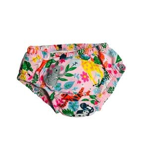 George Pink Animal Print Diaper Cover